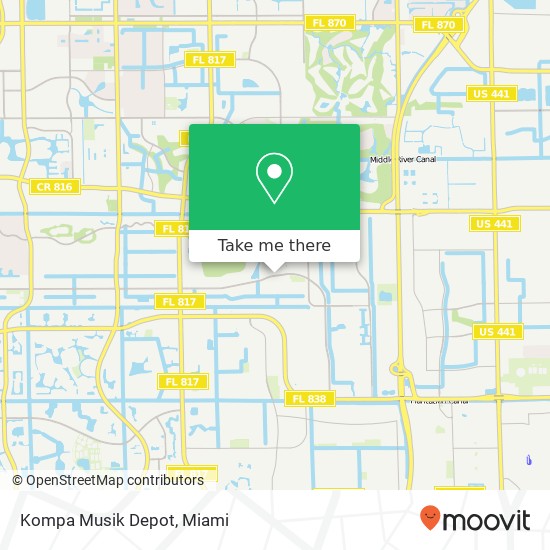 Mapa de Kompa Musik Depot, 6957 Sunset Strip Sunrise, FL 33313