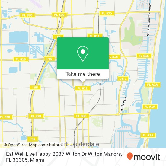 Eat Well Live Happy, 2037 Wilton Dr Wilton Manors, FL 33305 map