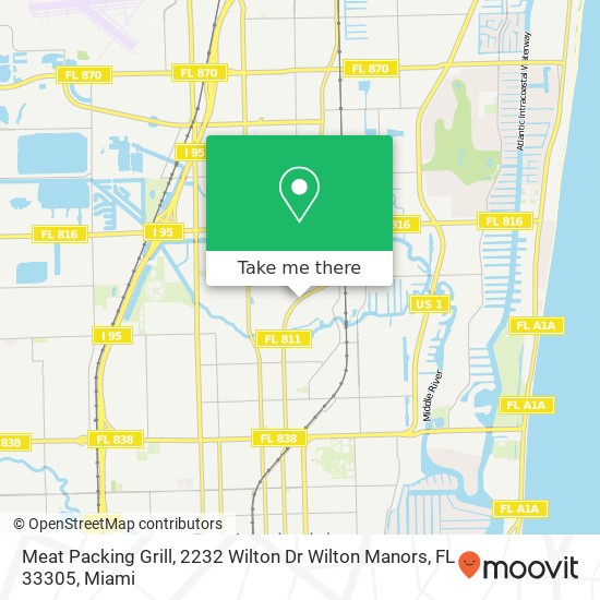 Meat Packing Grill, 2232 Wilton Dr Wilton Manors, FL 33305 map