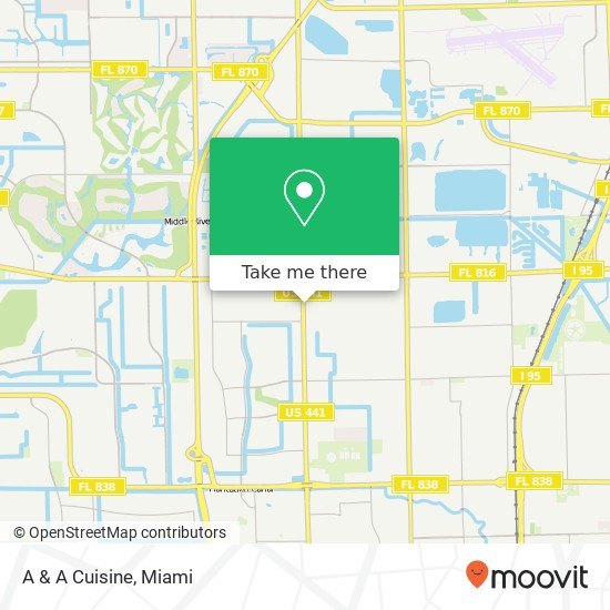 A & A Cuisine, 2876 N State Road 7 Lauderdale Lakes, FL 33313 map