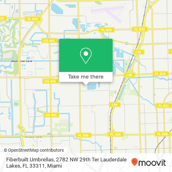 Fiberbuilt Umbrellas, 2782 NW 29th Ter Lauderdale Lakes, FL 33311 map