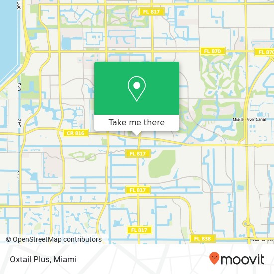 Mapa de Oxtail Plus, 8045 W Oakland Park Blvd Sunrise, FL 33351