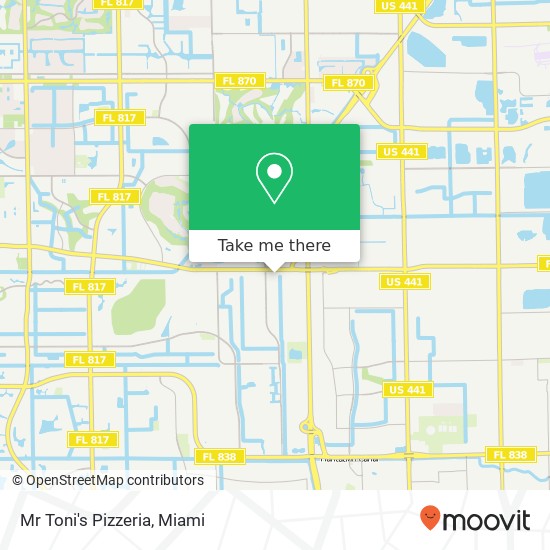 Mr Toni's Pizzeria, 5524 W Oakland Park Blvd Fort Lauderdale, FL 33313 map