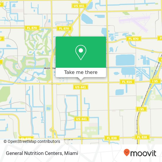 Mapa de General Nutrition Centers, 3198 N State Road 7 Lauderdale Lakes, FL 33319