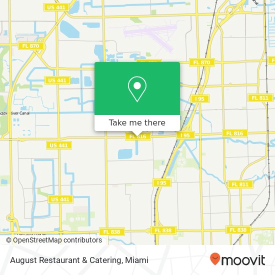 August Restaurant & Catering, 2510 W Oakland Park Blvd Oakland Park, FL 33311 map