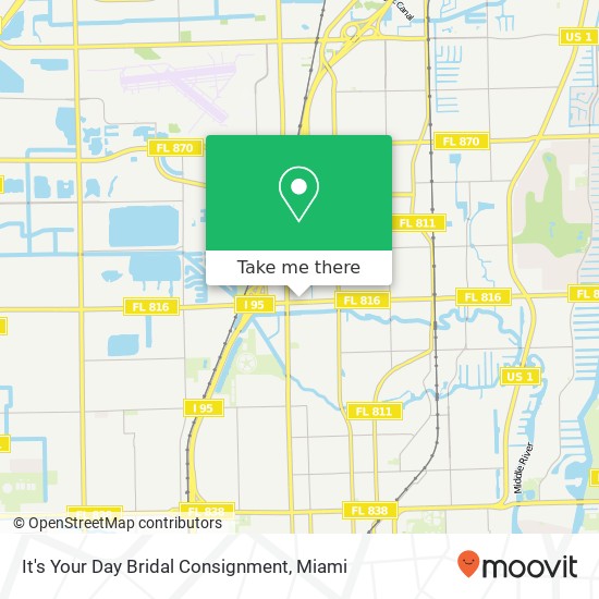 Mapa de It's Your Day Bridal Consignment, 781 W Oakland Park Blvd Oakland Park, FL 33311