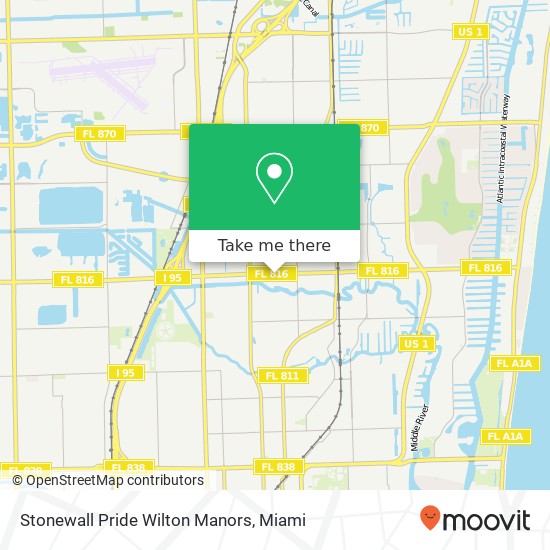 Stonewall Pride Wilton Manors map