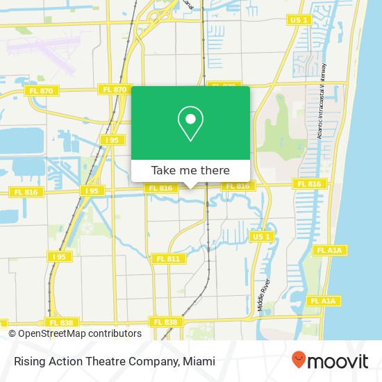 Mapa de Rising Action Theatre Company