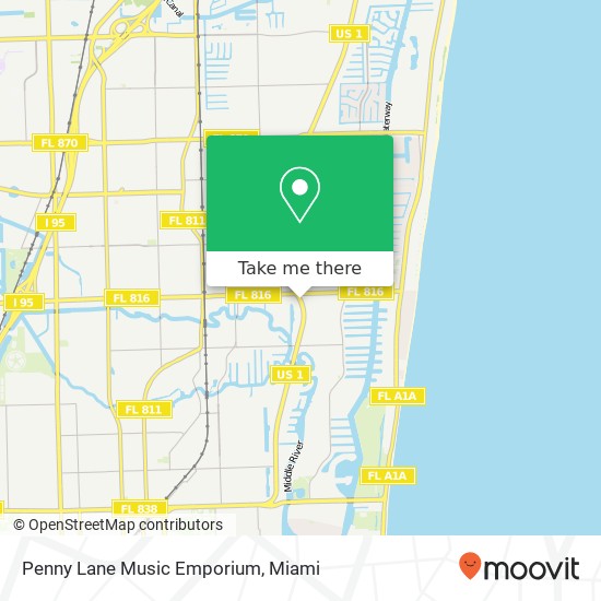 Penny Lane Music Emporium, 3038 N Federal Hwy Fort Lauderdale, FL 33306 map