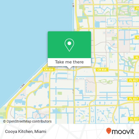 Mapa de Cooya Kitchen, 11481 W Oakland Park Blvd Sunrise, FL 33323