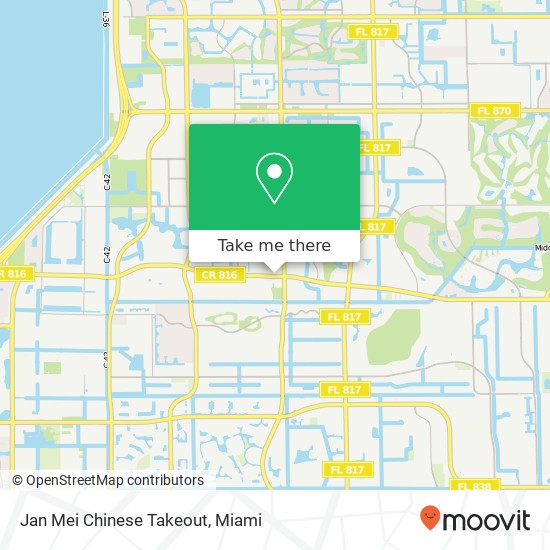 Mapa de Jan Mei Chinese Takeout