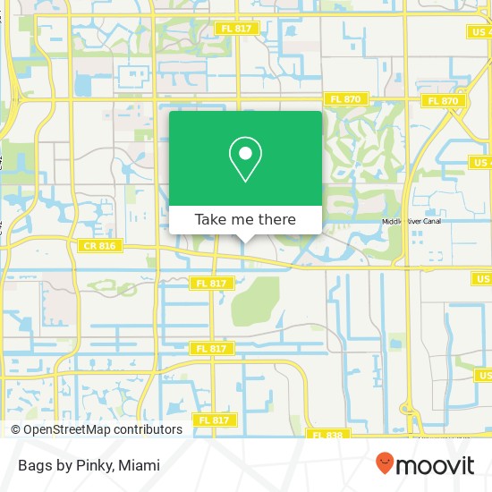 Mapa de Bags by Pinky, 3370 NW 75th Ter Lauderhill, FL 33319