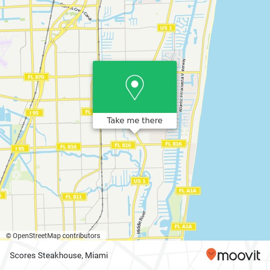 Scores Steakhouse, 3411 N Federal Hwy Fort Lauderdale, FL 33306 map