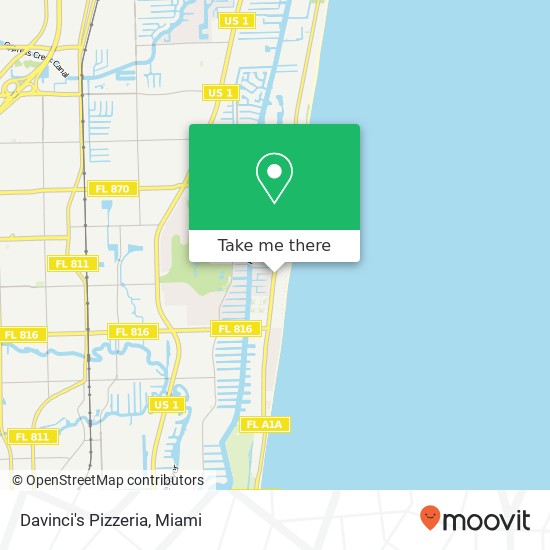 Davinci's Pizzeria, 3936 N Ocean Blvd Fort Lauderdale, FL 33308 map