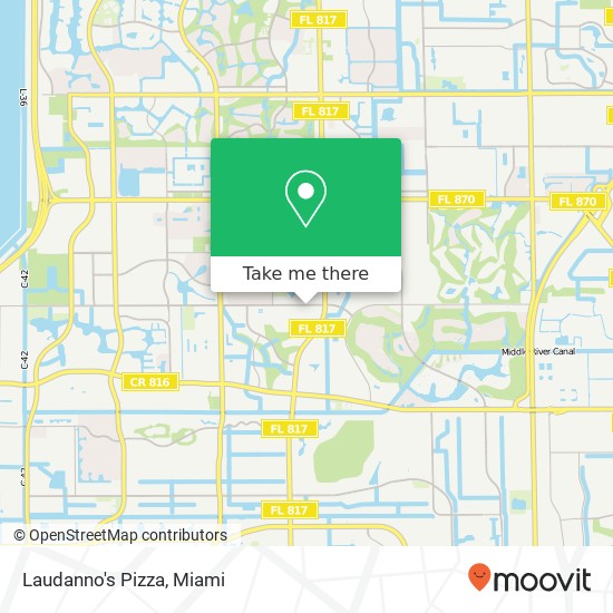 Mapa de Laudanno's Pizza, 7788 NW 44th St Sunrise, FL 33351