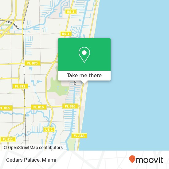 Cedars Palace, 4060 Galt Ocean Dr Fort Lauderdale, FL 33308 map