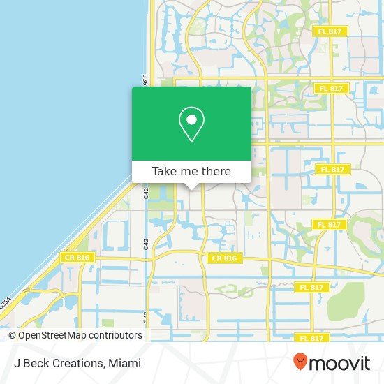 Mapa de J Beck Creations, 10242 NW 47th St Sunrise, FL 33351