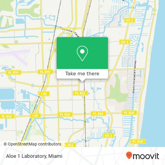 Aloe 1 Laboratory, 1082 NE 45th St Oakland Park, FL 33334 map