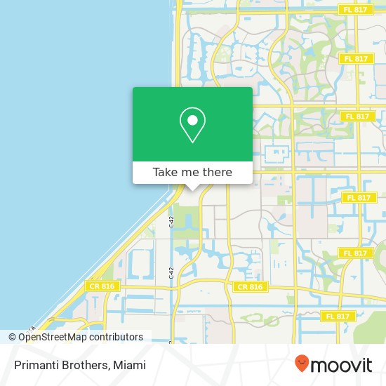 Mapa de Primanti Brothers, 5295 NW 108th Ave Sunrise, FL 33351