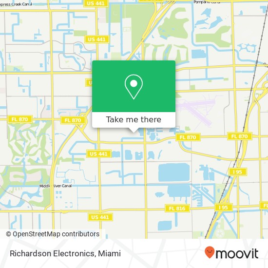 Mapa de Richardson Electronics, 5200 NW 33rd Ave Fort Lauderdale, FL 33309