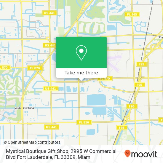 Mystical Boutique Gift Shop, 2995 W Commercial Blvd Fort Lauderdale, FL 33309 map