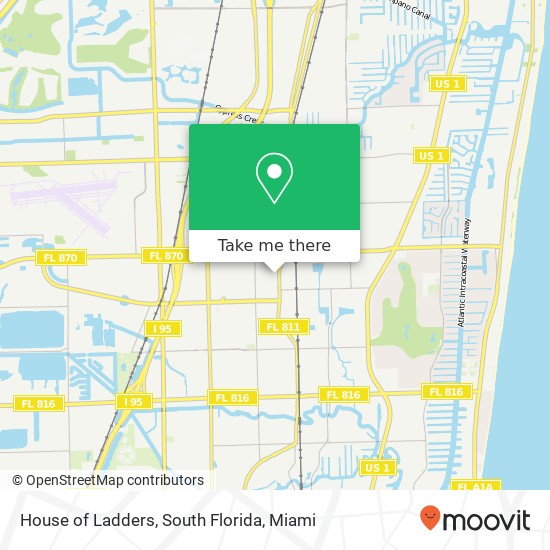 Mapa de House of Ladders, South Florida, 4711 N Dixie Hwy Oakland Park, FL 33334