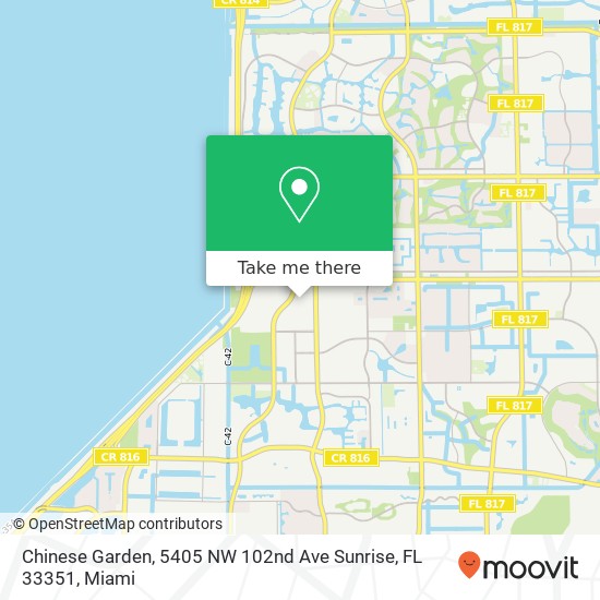 Chinese Garden, 5405 NW 102nd Ave Sunrise, FL 33351 map