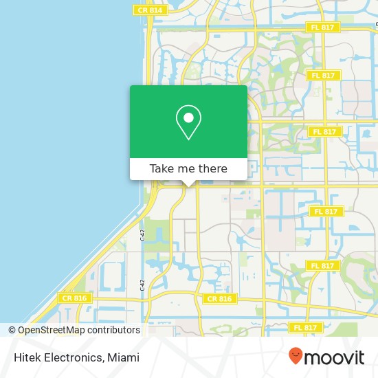 Mapa de Hitek Electronics, 5600 NW 102nd Ave Sunrise, FL 33351