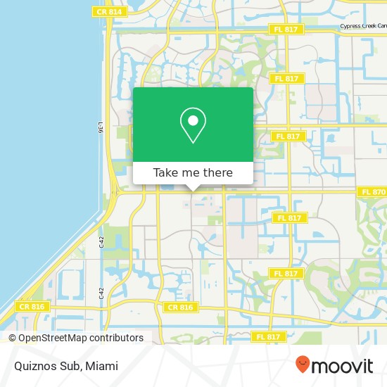 Mapa de Quiznos Sub, 9370 W Commercial Blvd Sunrise, FL 33351
