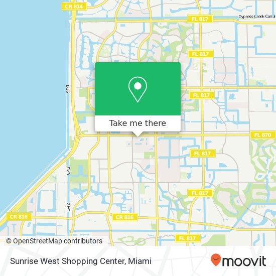 Sunrise West Shopping Center map