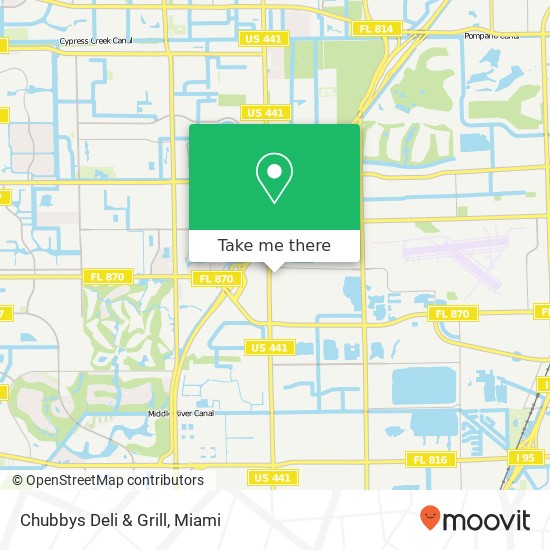 Mapa de Chubbys Deli & Grill, 5460 N State Road 7 Fort Lauderdale, FL 33319