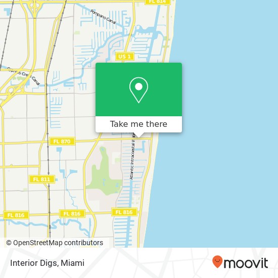 Mapa de Interior Digs, 258 Commercial Blvd Lauderdale-by-the-Sea, FL 33308