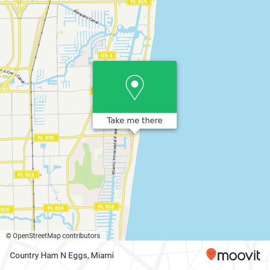 Mapa de Country Ham N Eggs, 4405 El Mar Dr Lauderdale-by-the-Sea, FL 33308