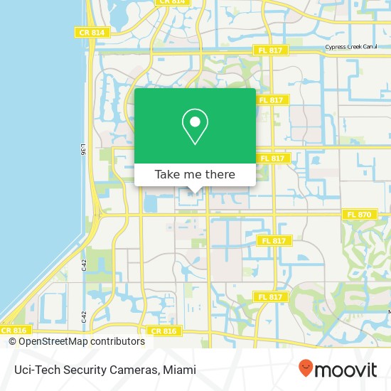 Mapa de Uci-Tech Security Cameras, 5910 Royal Way Tamarac, FL 33321