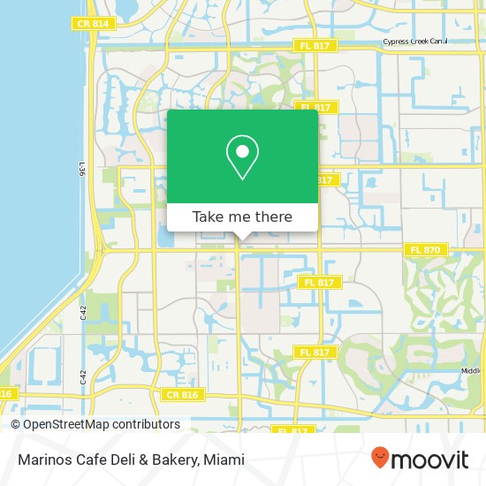 Marinos Cafe Deli & Bakery, 8763 NW 57th St Tamarac, FL 33351 map