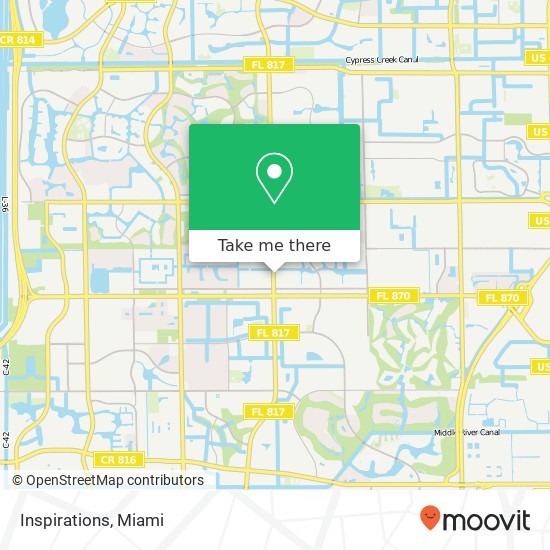 Mapa de Inspirations, 5810 N University Dr Fort Lauderdale, FL 33321