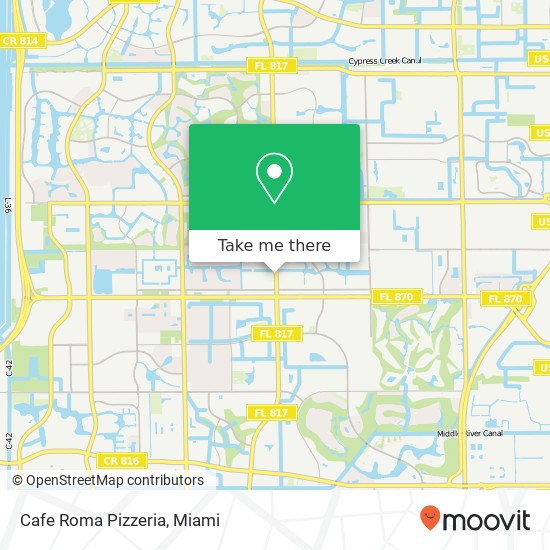 Cafe Roma Pizzeria, 5843 N University Dr Fort Lauderdale, FL 33321 map