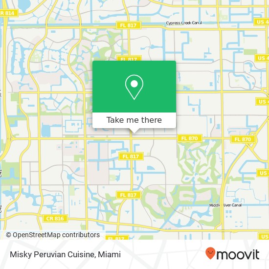 Mapa de Misky Peruvian Cuisine, 7515 NW 57th St Tamarac, FL 33319