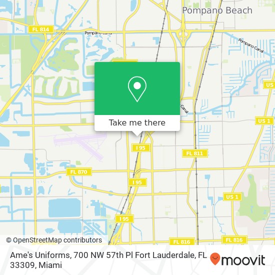 Ame's Uniforms, 700 NW 57th Pl Fort Lauderdale, FL 33309 map