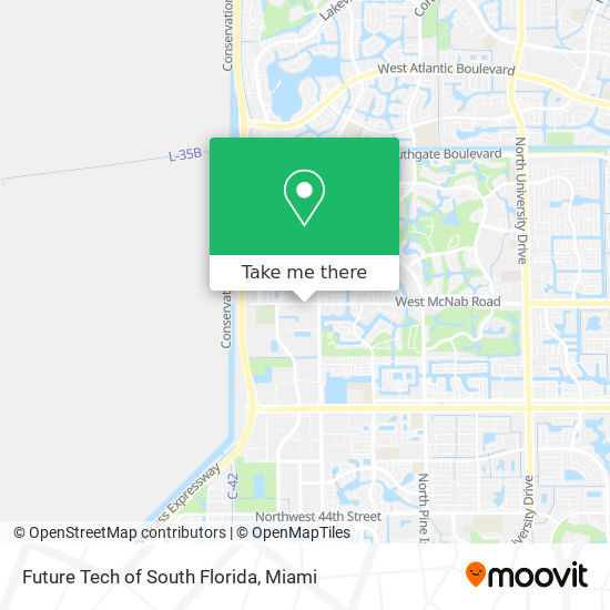 Future Tech of South Florida map