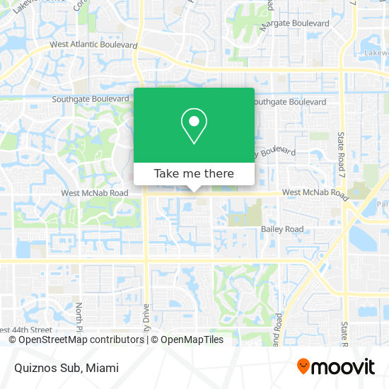 Quiznos Sub map