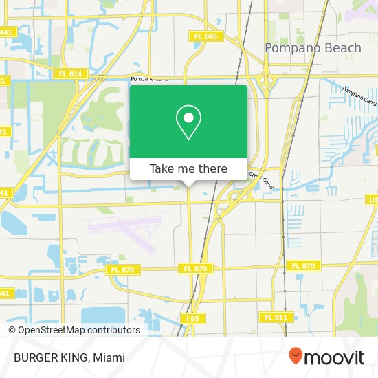 Mapa de BURGER KING, 6350 NW 9th Ave Fort Lauderdale, FL 33309