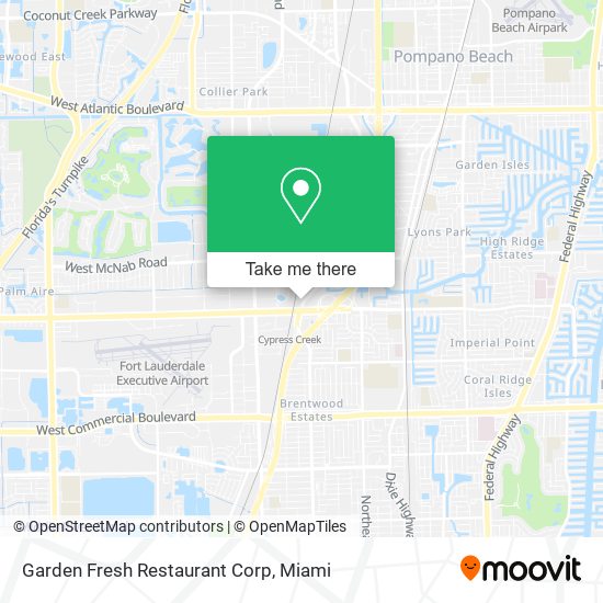 Mapa de Garden Fresh Restaurant Corp