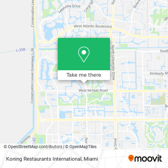 Mapa de Koning Restaurants International