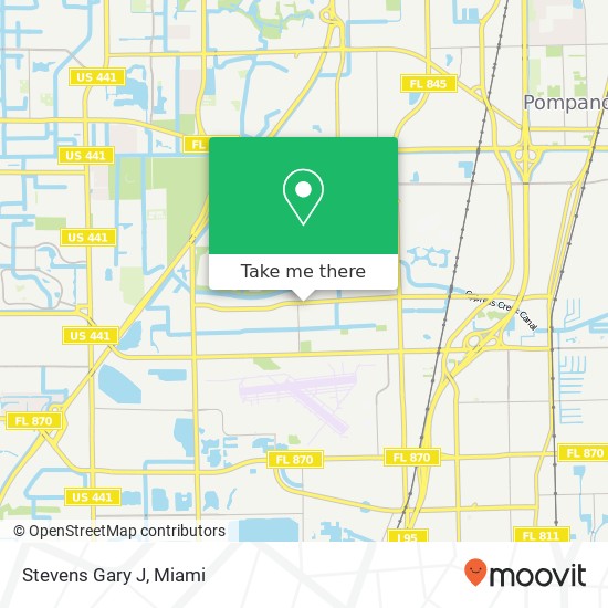 Mapa de Stevens Gary J, 2020 W McNab Rd Fort Lauderdale, FL 33309