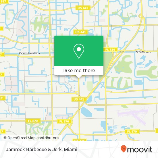 Mapa de Jamrock Barbecue & Jerk, 998 S State Road 7 Margate, FL 33068
