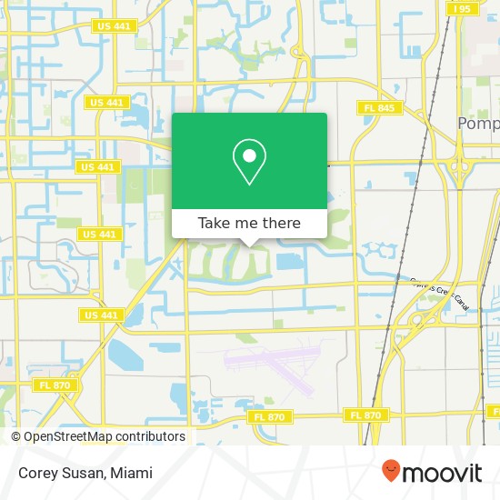 Mapa de Corey Susan, 4019 N Cypress Dr Pompano Beach, FL 33069