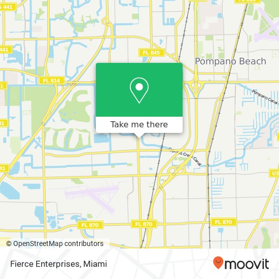 Mapa de Fierce Enterprises, 1280 S Powerline Rd Pompano Beach, FL 33069