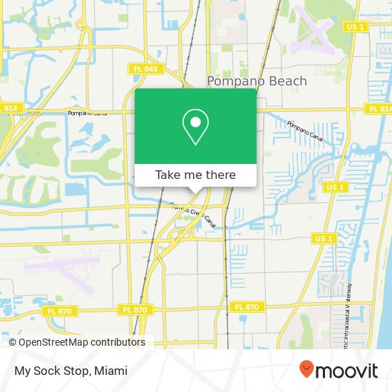 Mapa de My Sock Stop, 1360 SW 12th Ave Pompano Beach, FL 33069