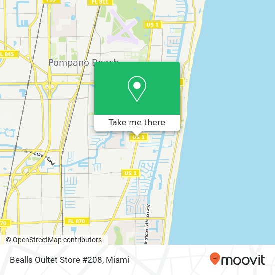 Bealls Oultet Store #208, 1245 S Federal Hwy Pompano Beach, FL 33062 map